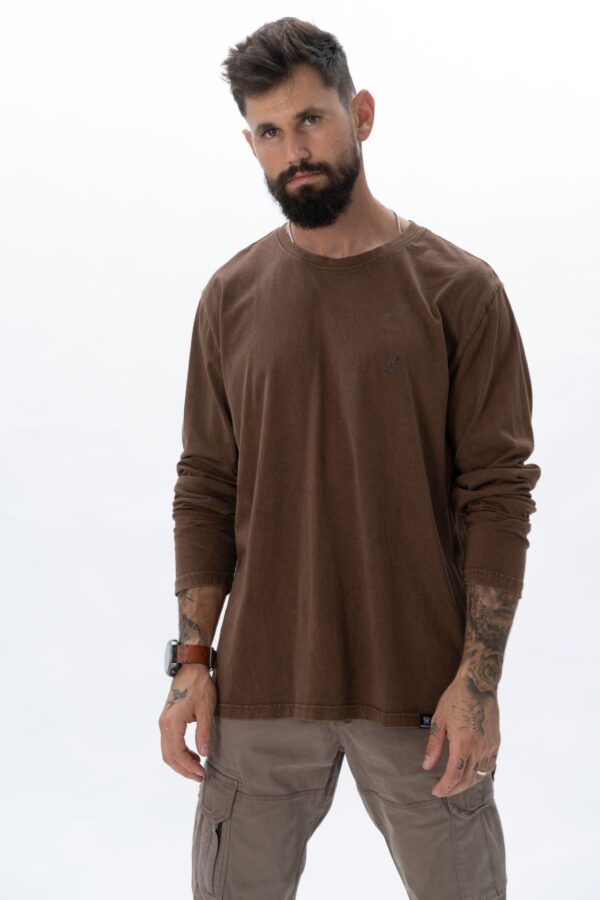REDBACK WASHED LONG-T / Brown