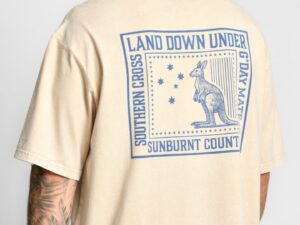YARRA WASHED PRINT T SHIRT