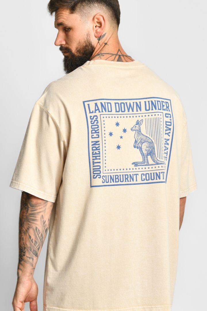 YARRA WASHED PRINT T SHIRT